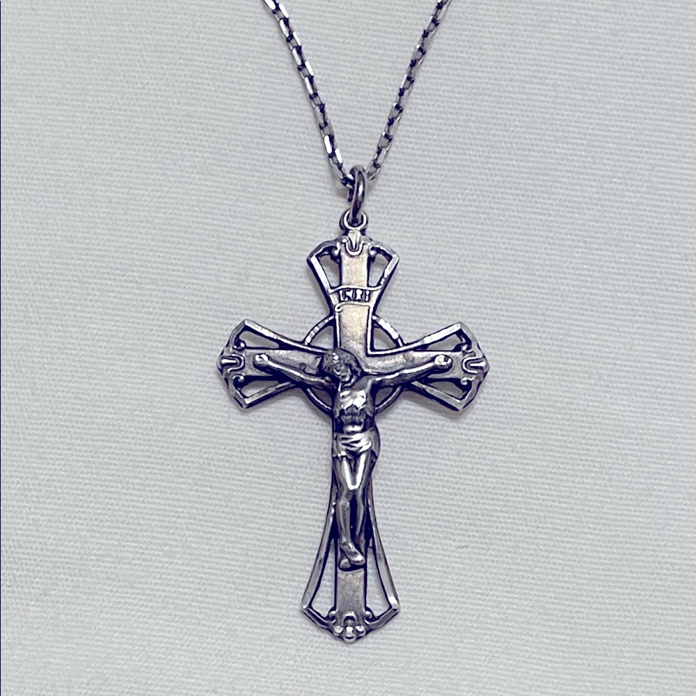 Bliss Sterling Silver Crucifix Necklace
